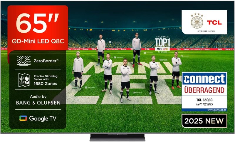 TCL QM7K 65" Mini-LED – 4K, 120 Hz, Google TV